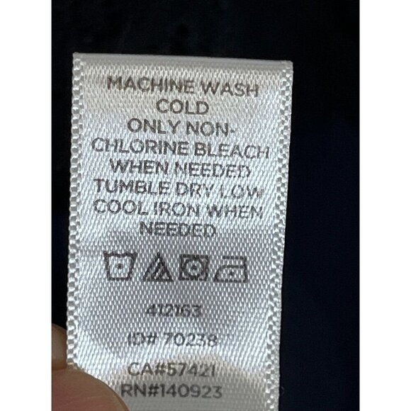 Loft Floral Lace Top Blue XL Boho Western Hippie Flowy Romantic Whimsical Sheer - Picture 9 of 10